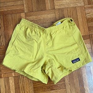 Patagonia Girls Yellow Casual Shorts